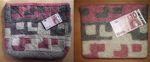 [Die Tasche ist geschrumpft]