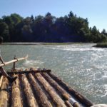 Floßfahren auf der Isar