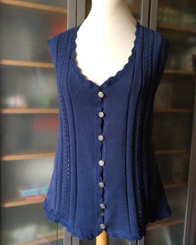 Blau-Weiß Cardigan